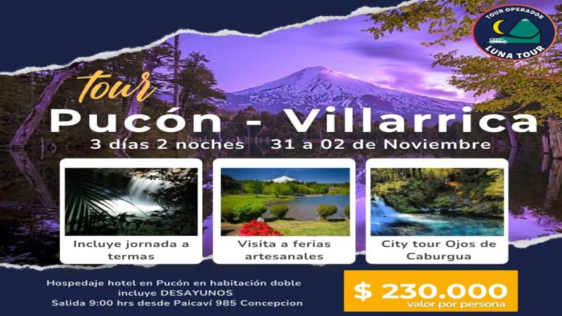 FIN DE SEMANA LARGO DISFRUTA DEL SUR DE CHILE 31 OCT AL 2 NOV thumbnail